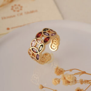 Multi color Maizie Ring-Free Size